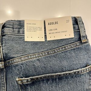 AGOLDE Lana Jean, mid rise vintage straight size 27